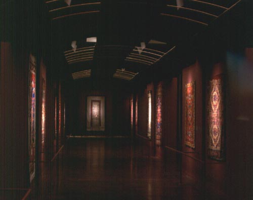 Views of the 15th century carpets in the San Francisco Museum Gallery