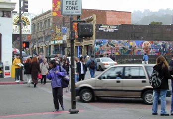 a pedestrian street