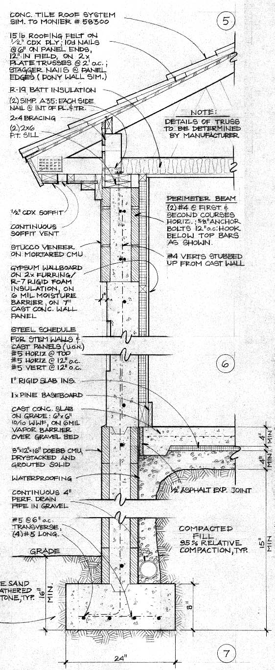 Typical wall section