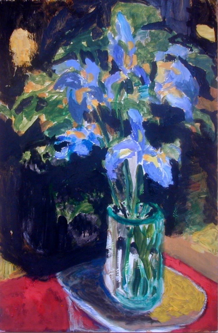 painting of irises