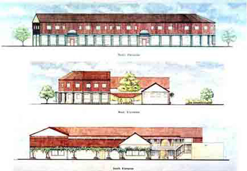 Renderings of the completed building