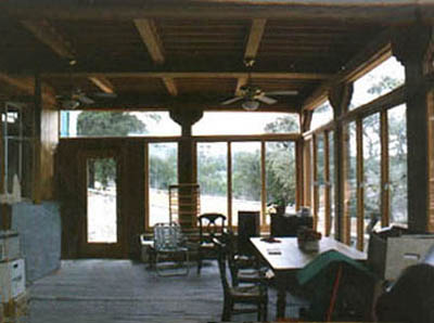 Interior porch