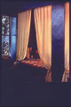 homemade bed alcove for a child