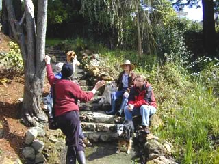 An outdoor meeting