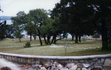 Proposed building site on Lake Travis