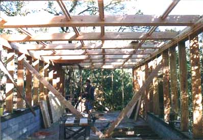 A house built of timber frame