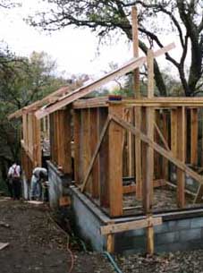 A view of the roof eave