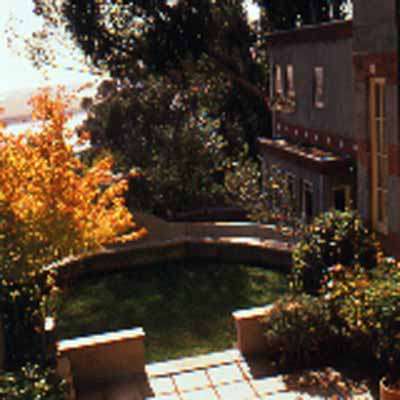 Terrace and garden of the Sala house, Albany, California