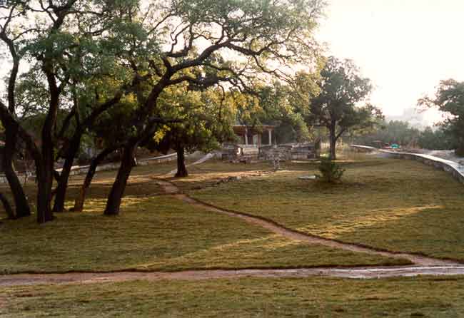 View of Common Land between the houses