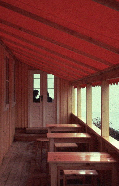 The balcony of the Linz Cafe