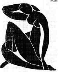 Matisse's Blue Nude (in B&W)