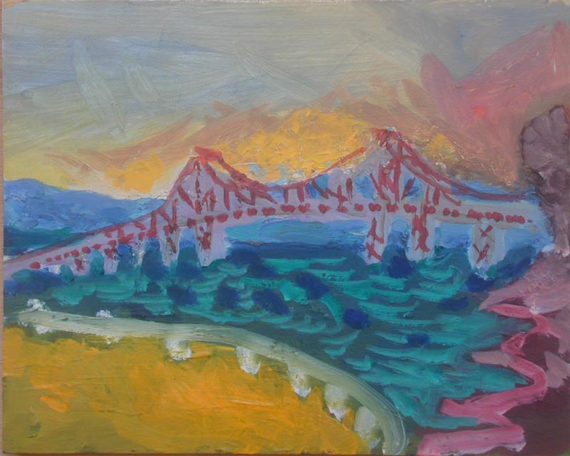 painting of the Bay Bridge