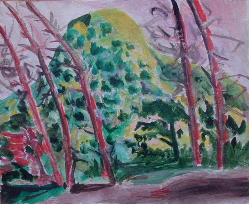 painting of Claremont Canyon