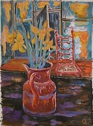 painting of daffodils