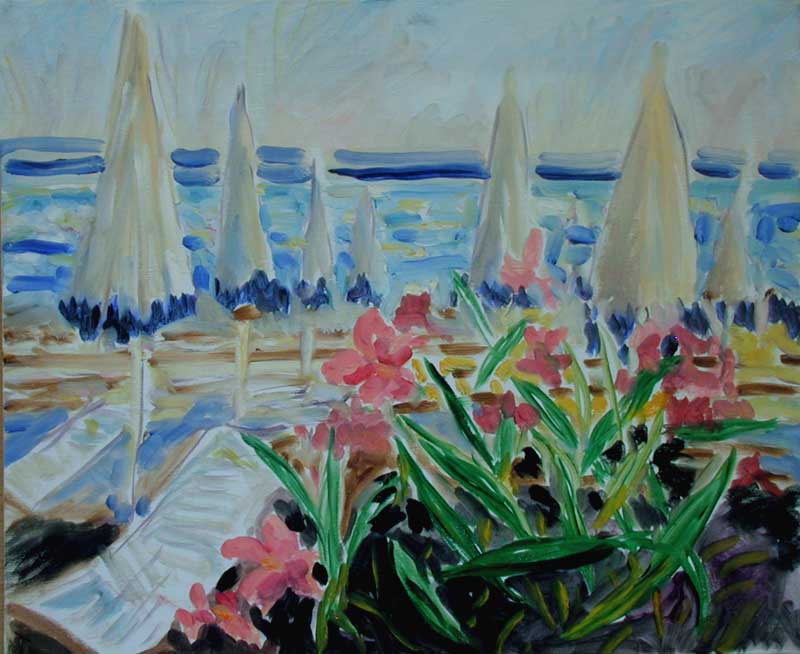 painting of Nice, France 
