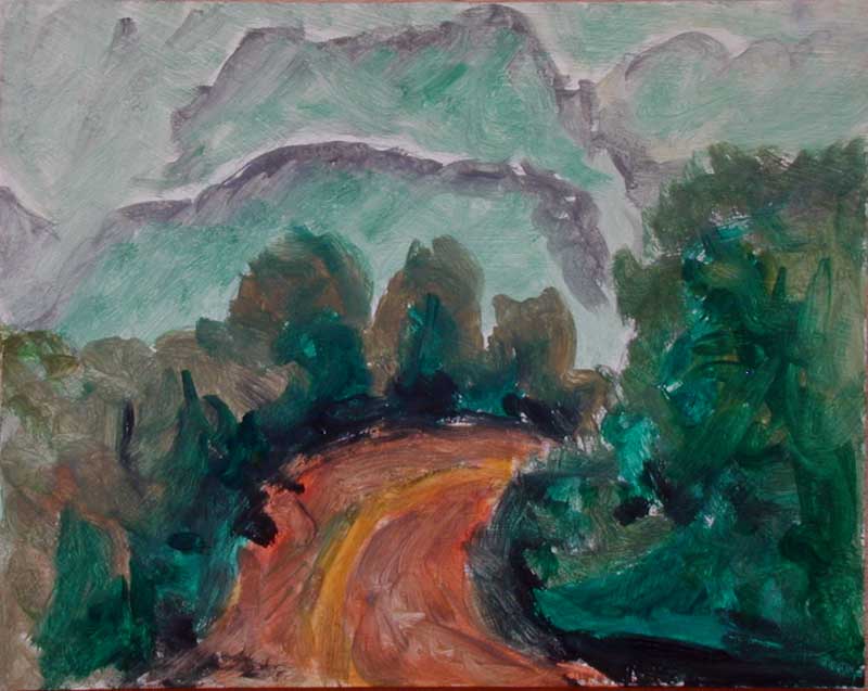 painting of a road