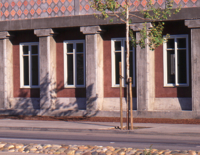Benches on the exterior