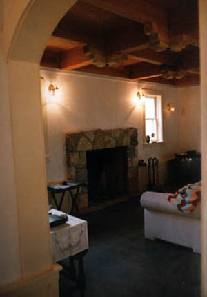 The fireplace