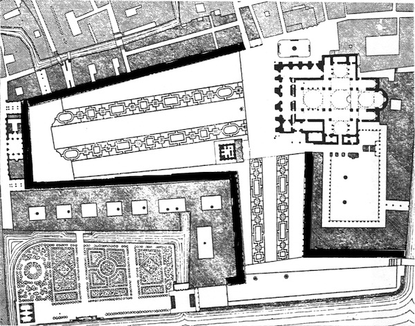 The final layout of St Mark's square