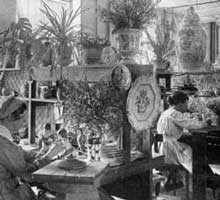 A pottery studio